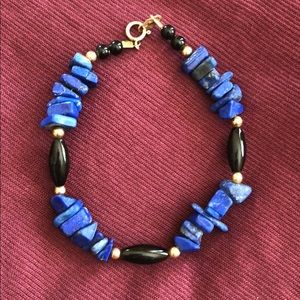 Lapis gemstone bracelet